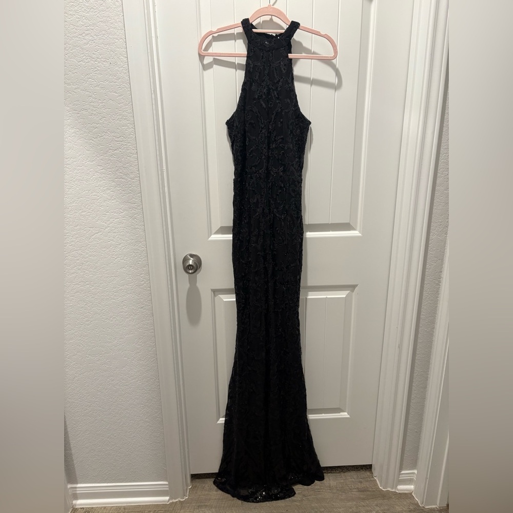 Formal Black Lace Dress